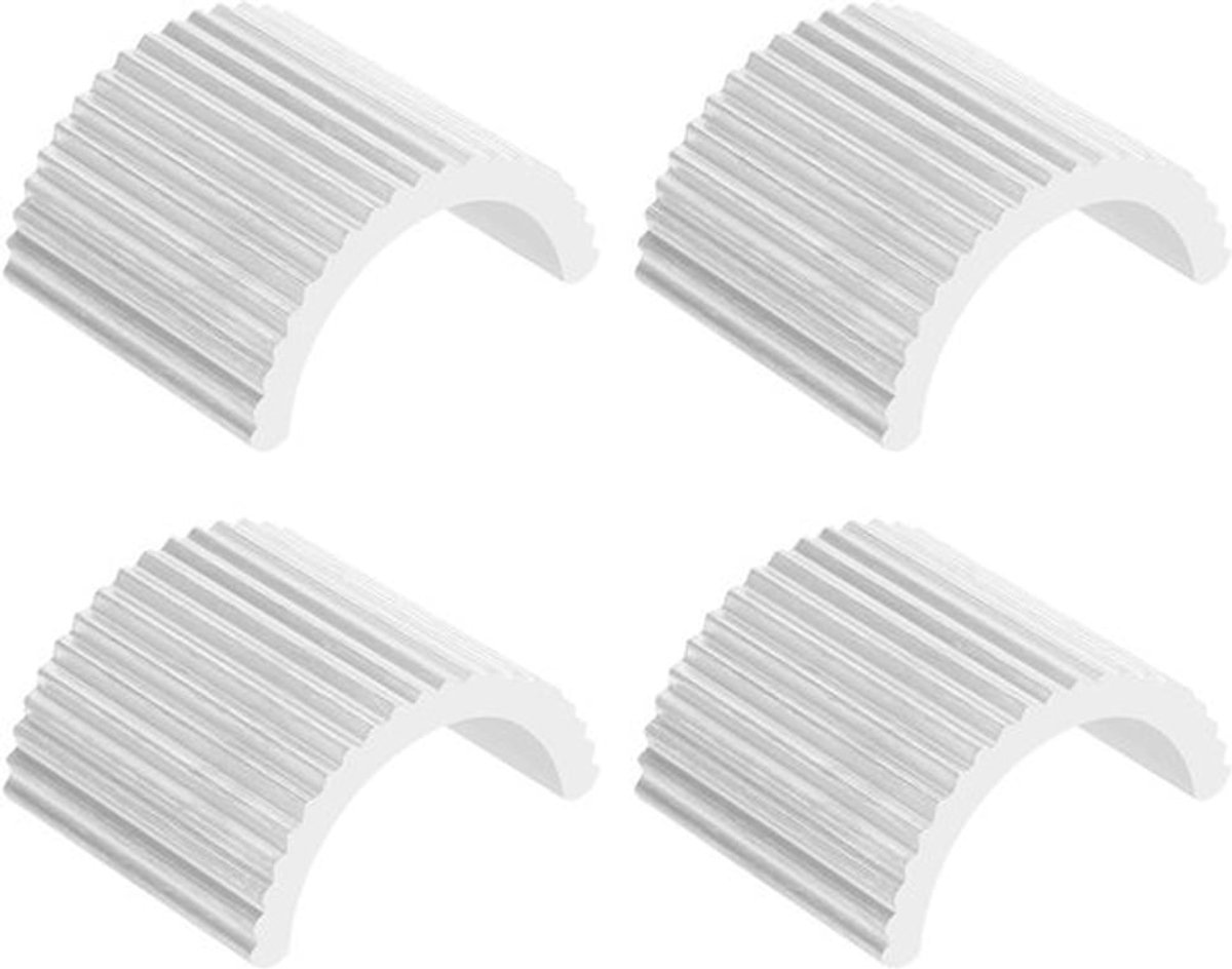 - Fietsstuur Shims - Motorfiets Stuur Spacer - Conversie Wasmachines - Conversie 28mm Naar 22mm - Aluminium - 4 Stuks - Geschikt voor Fiets - Zilver