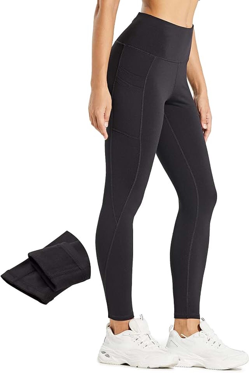 Legging Dames Waterdicht Hardlopen Sport Tights Yoga Broek Wandelbroek Sportbroek Training Broek en zakken