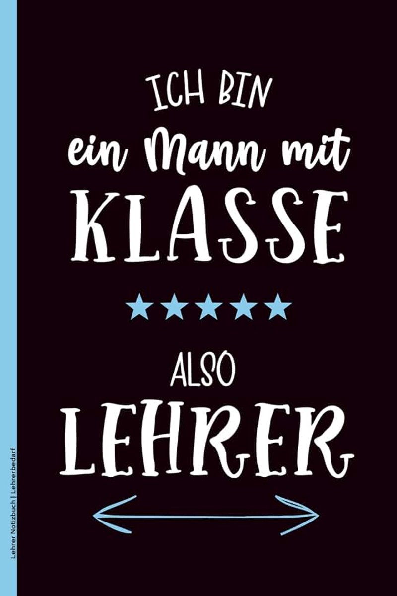 Notizbuch | Lehrerbedarf: Geschenk für Lehrer zum Abschied in Grundschule oder Gymnasium | Schöne Geschenke für Pädagogen sind praktische Notizbücher mit viel Platz für Notizen