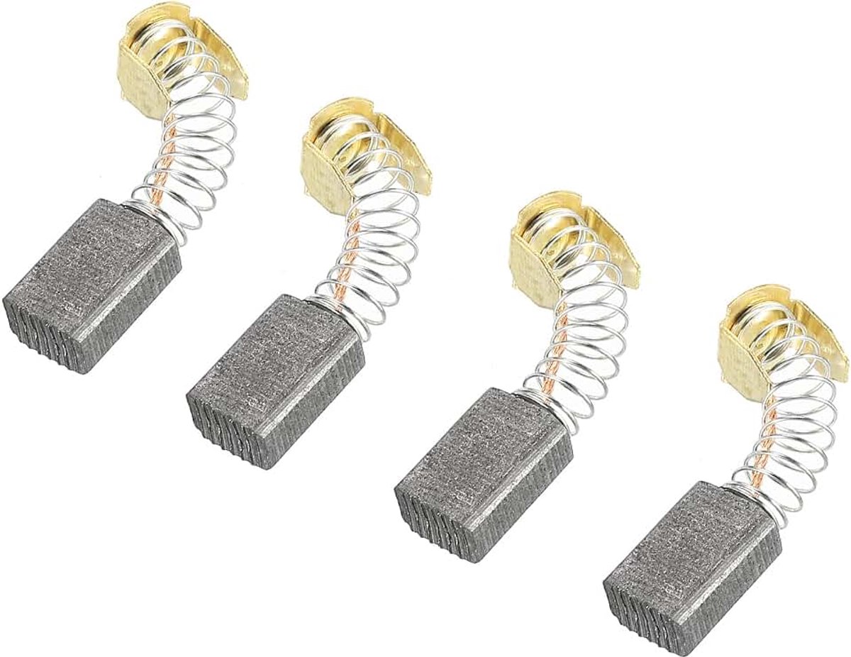 Koolborstels 12x8x5mm voor elektrische motoren, krachtgereedschap, rotatiegereedschap, tafelzaag, reserveonderdeel, reparatie, 4-pack
