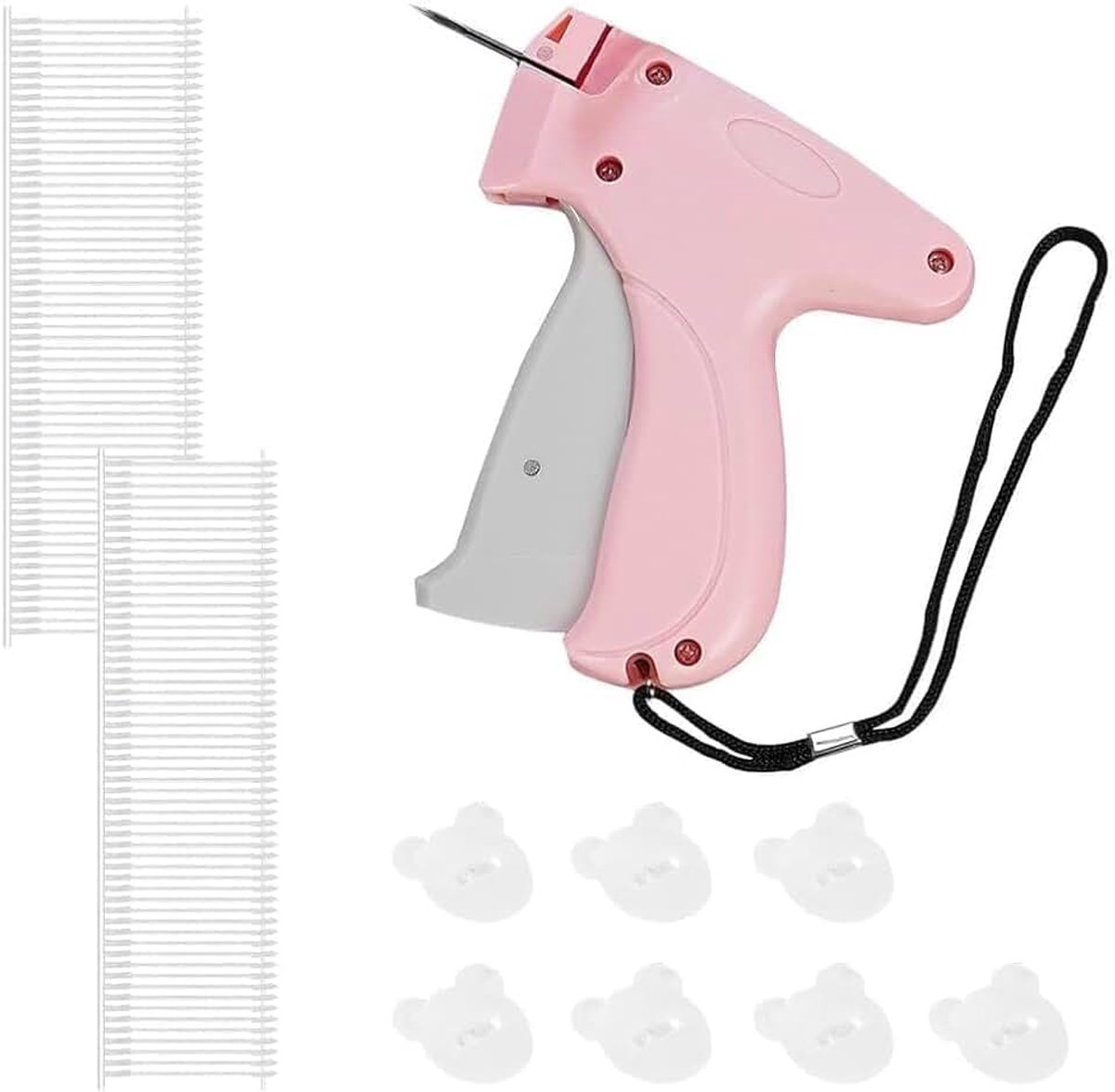 1100 stuks nietnaalden, 100 stuks baerenclips, etiketteerpistool, nietpistool, labelpistool, textiel, kleding, nietpistool, etiketteerpistool, textielprijskaartset, voor kleding etiketten