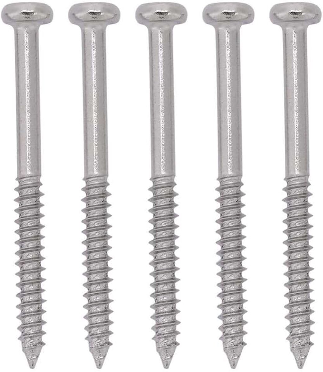Pickup Schrauben, 50pcs Stahl Schrauben für Bass Pickup Befestigung, Ersatzteile für Musiker, DIY Reparaturen und Musikproduktion