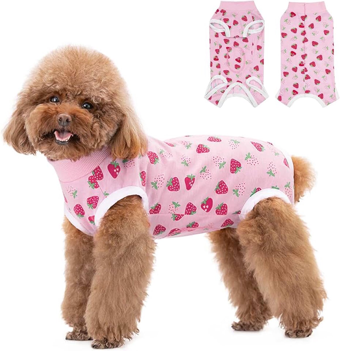 Hondenbody na op Wondbeschermingspak voor Honden, Hondenbody na Castratie Herstelpak voor Kleine en Middelgrote Honden, Voorkomt Het Likken van Allergie Wonden Alternatief voor Kegels