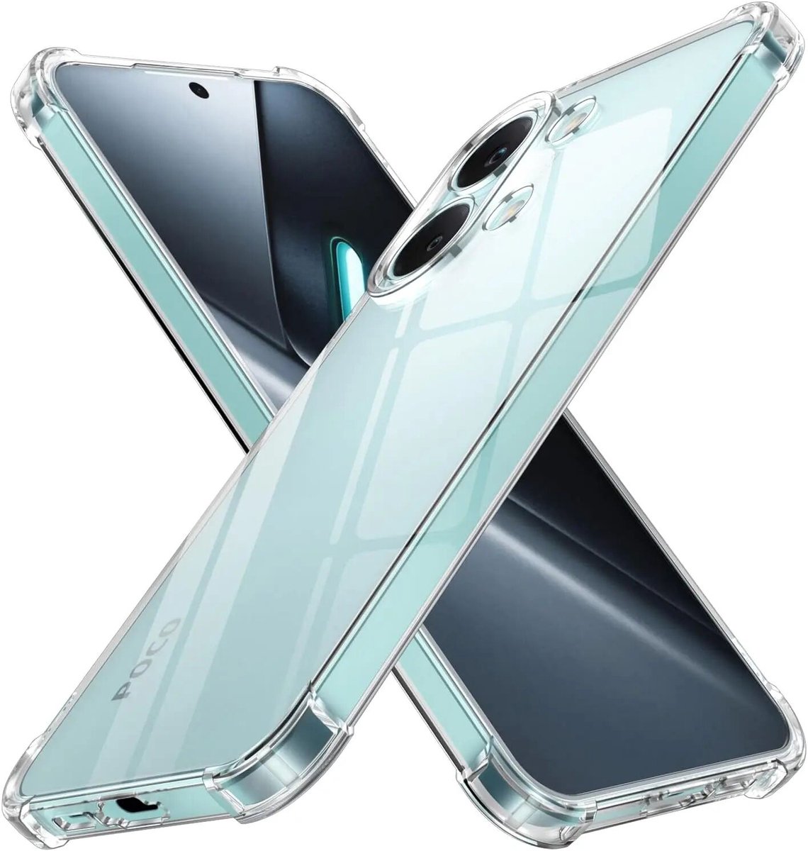 Transparant Hoesje Geschikt voor Xiaomi Poco X8 Pro Max | Schokbestendig TPU | Back Cover | Dun | Flexibel | Shockproof | Doorzichtig