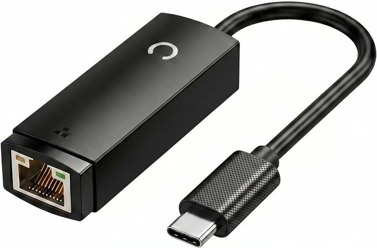 USB naar RJ45 LAN bedrade adapter voor Ultrabook, Chromebook, Laptop, Desktop, Plug and Play Type-C tot 100 Mbps, compatibel met MacBook Steam Deck, Switch, Windows