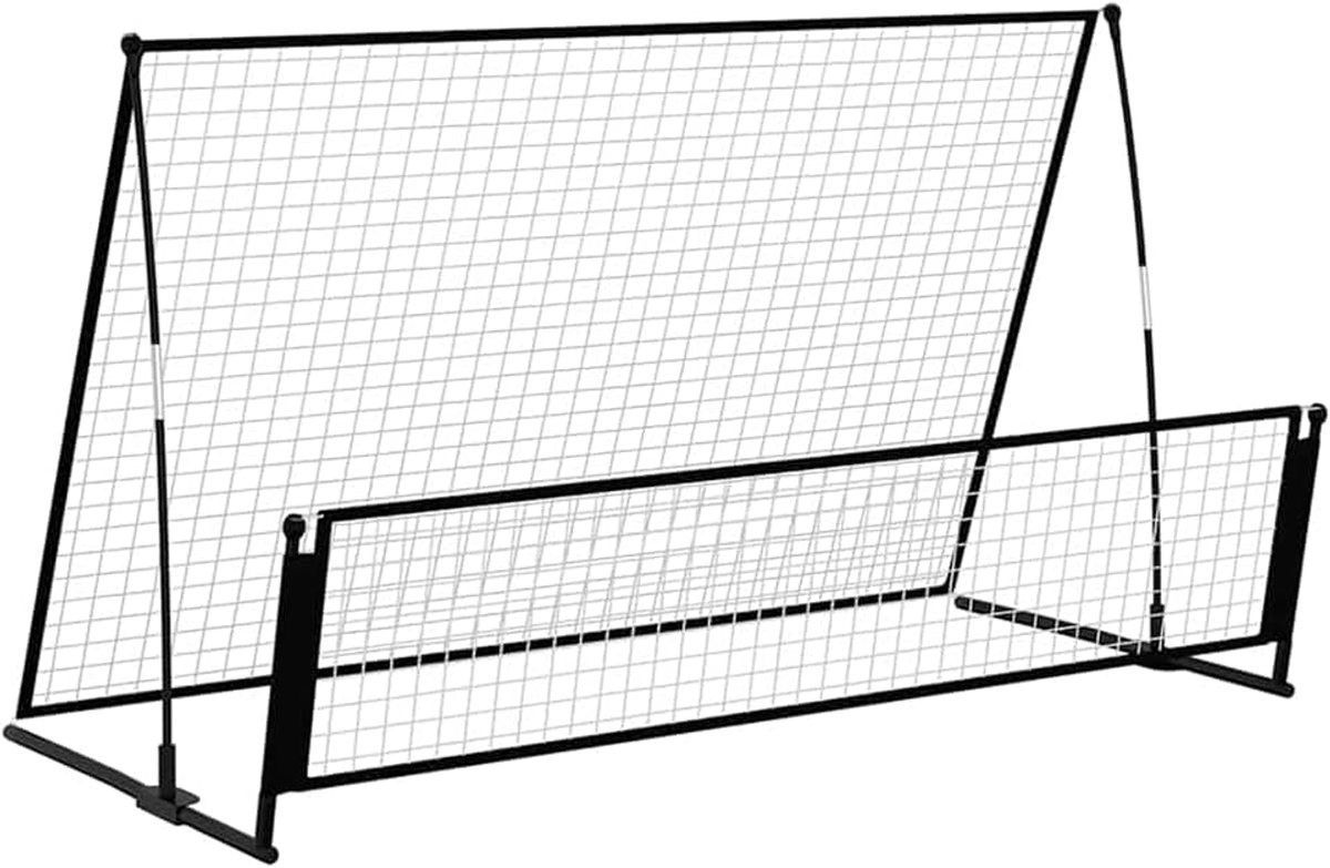 2-in-1 rebounder en voetbaldoel 202 x 104 x 120 cm staal voetbaldoel model 93373