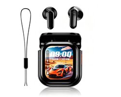 2026 NIEUW AI Vertaler Oordopjes Real Time, 3-in-1 Bluetooth 6.0 Vertaler Hoofdtelefoon met 6 Vertaalmodi, LCD Touch Screen voor 135 Talen/Accenten, 60 Uur Speelduur voor Reizen & Vergaderingen