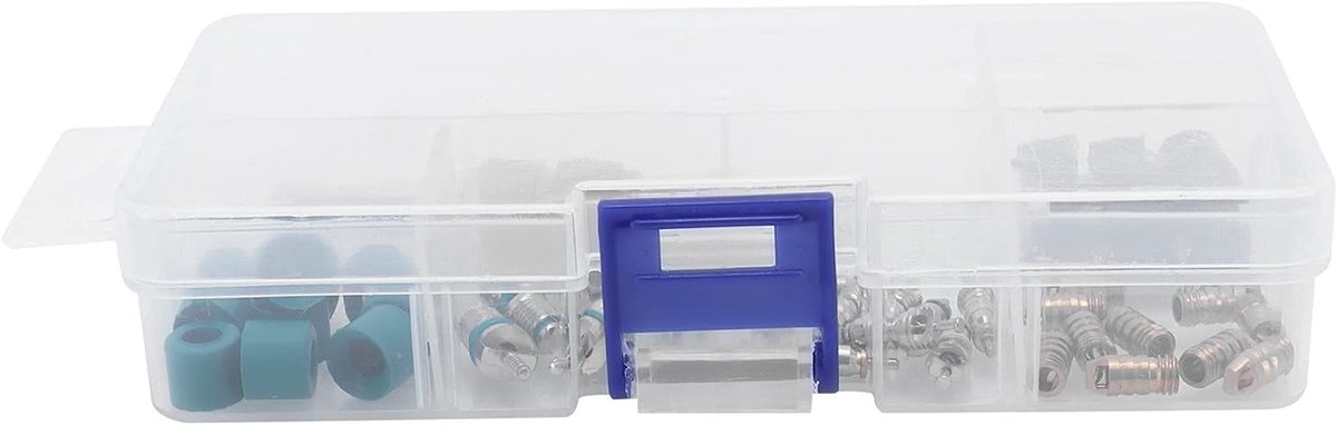 Airconditioner Ventielkern Gereedschap - AC Reparatiekit Klepkern - Koelmiddel Leiding Onderhoud - 46 Delige Set