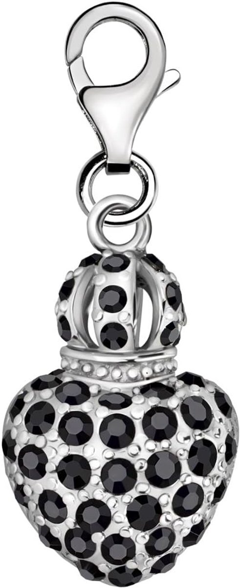 Verzilverd Zirkonia Kristallen Thema Charm Bedel Hangers voor Armbanden en Accessoires