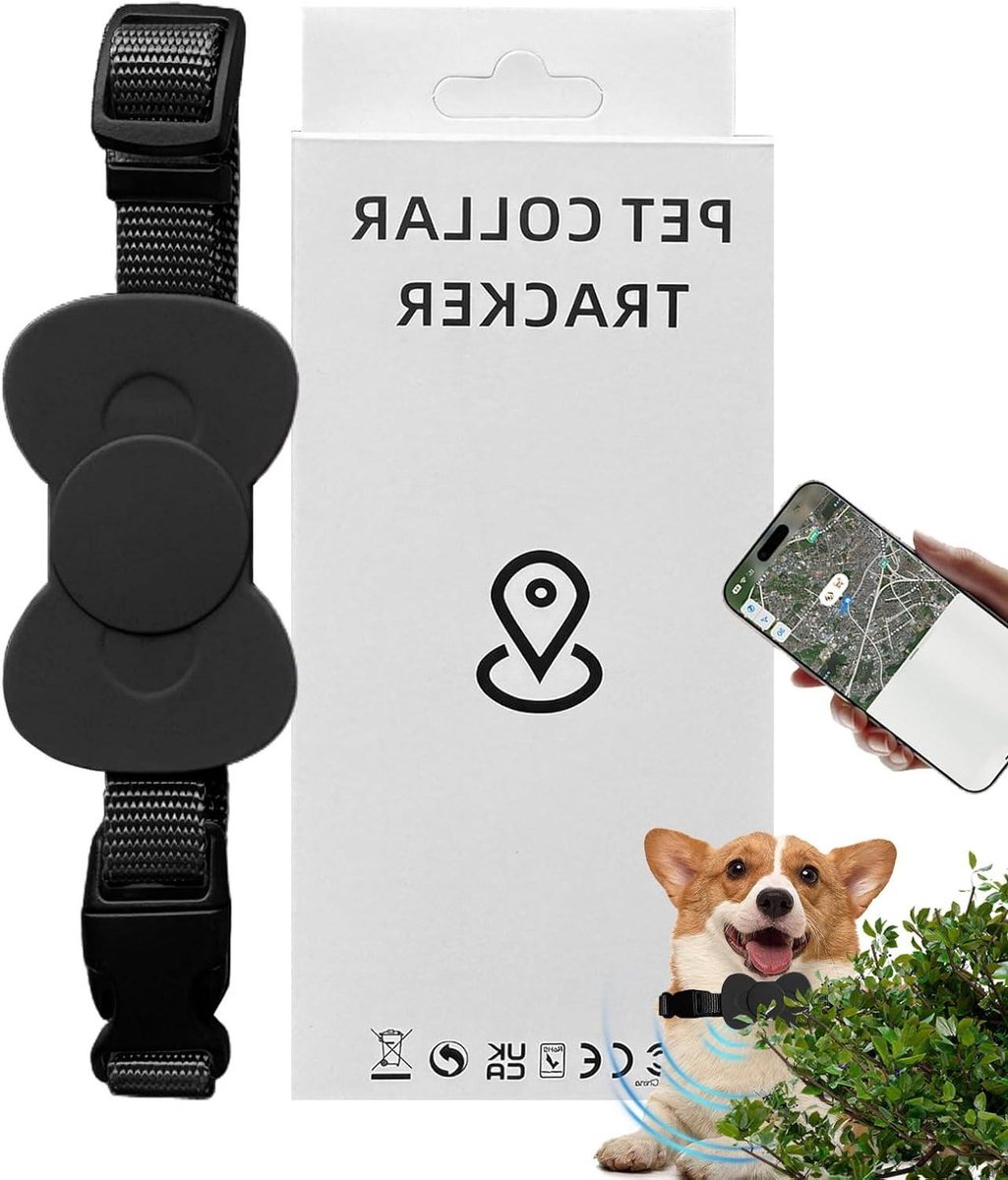 Huisdier Tracker - Elektronische Locator - Veilige Opslag - Real-time GPS - 15 cm - Zwart