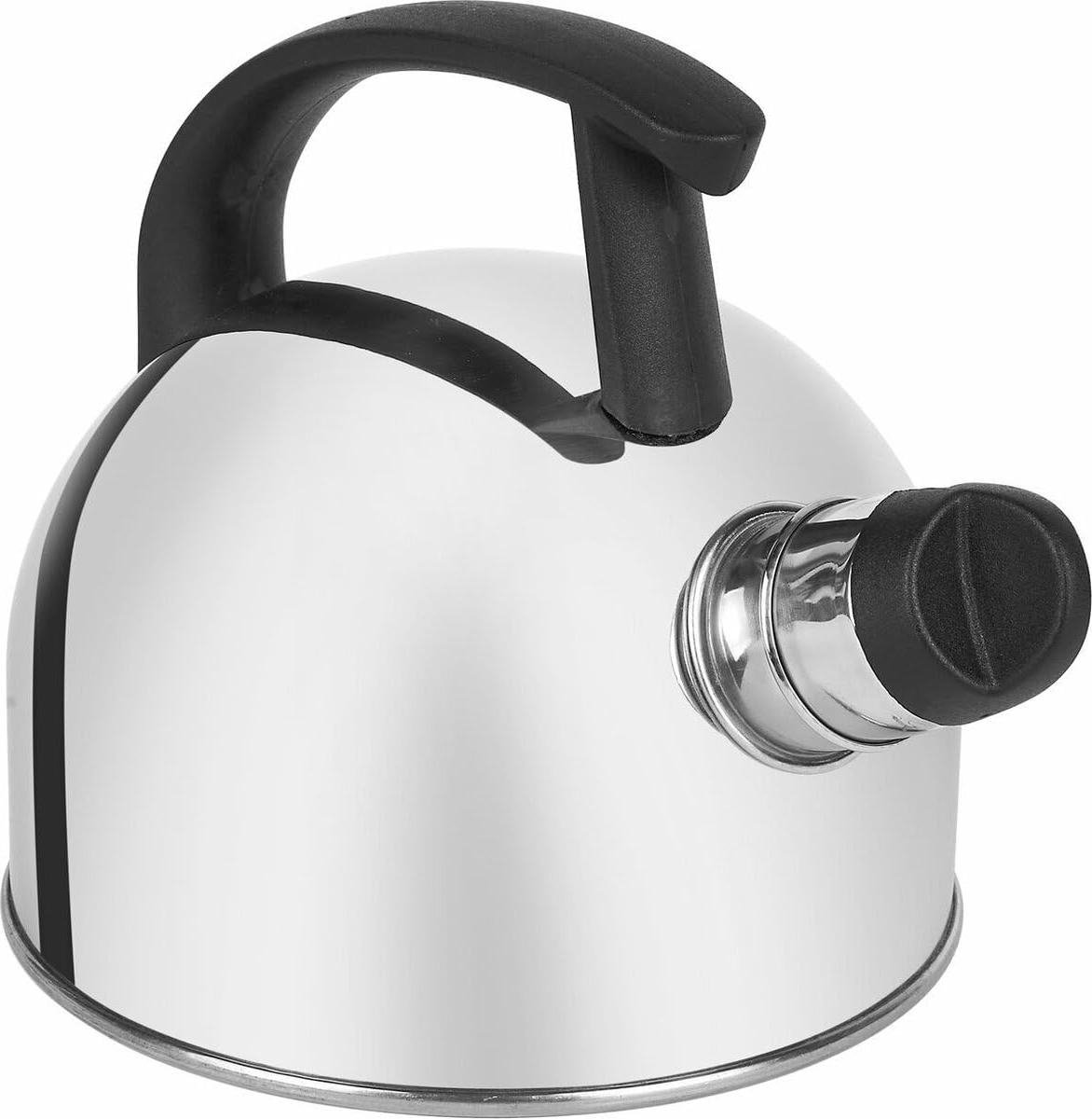 Waterketel Roestvrijstaal - Theeketel Fluitketel - Water Koken - Met Fluitfunctie - 15 Liter - Zilver