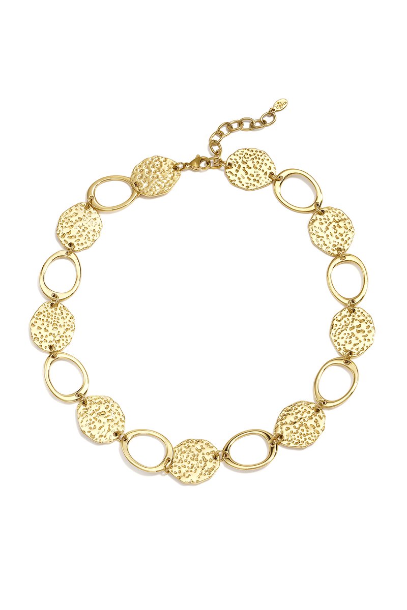 Nostalgische Schakelketting met Retro Schakelpatroon – RVS