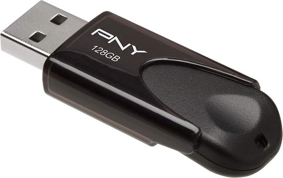 USB Flash Drive - Geheugenstick USB Externe Opslag - Bestanden Overzetten - Verschuifbare Connector - 128 GB - Zwart — afbeelding 4