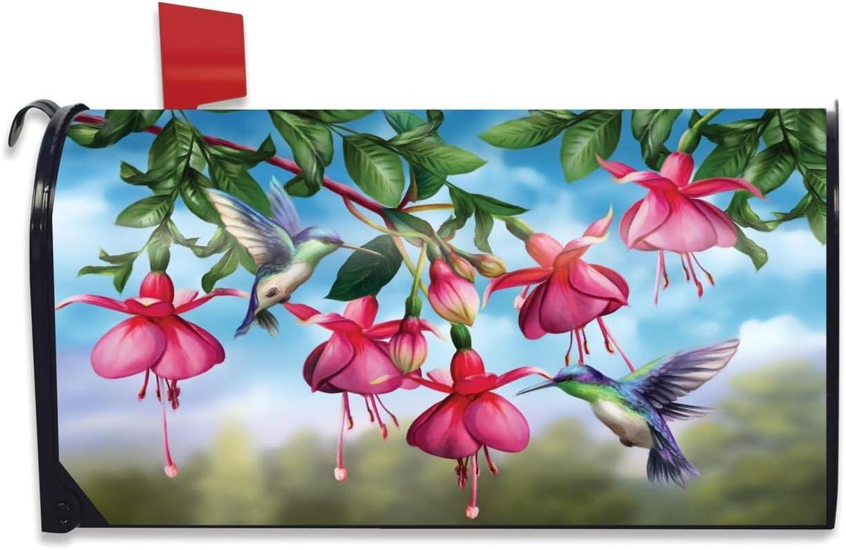 Brievenbushoes Bloemen - Decoratiehoes Post - Buiten Decoratie - Magnetische Bevestiging - Standaard Formaat - Multicolor