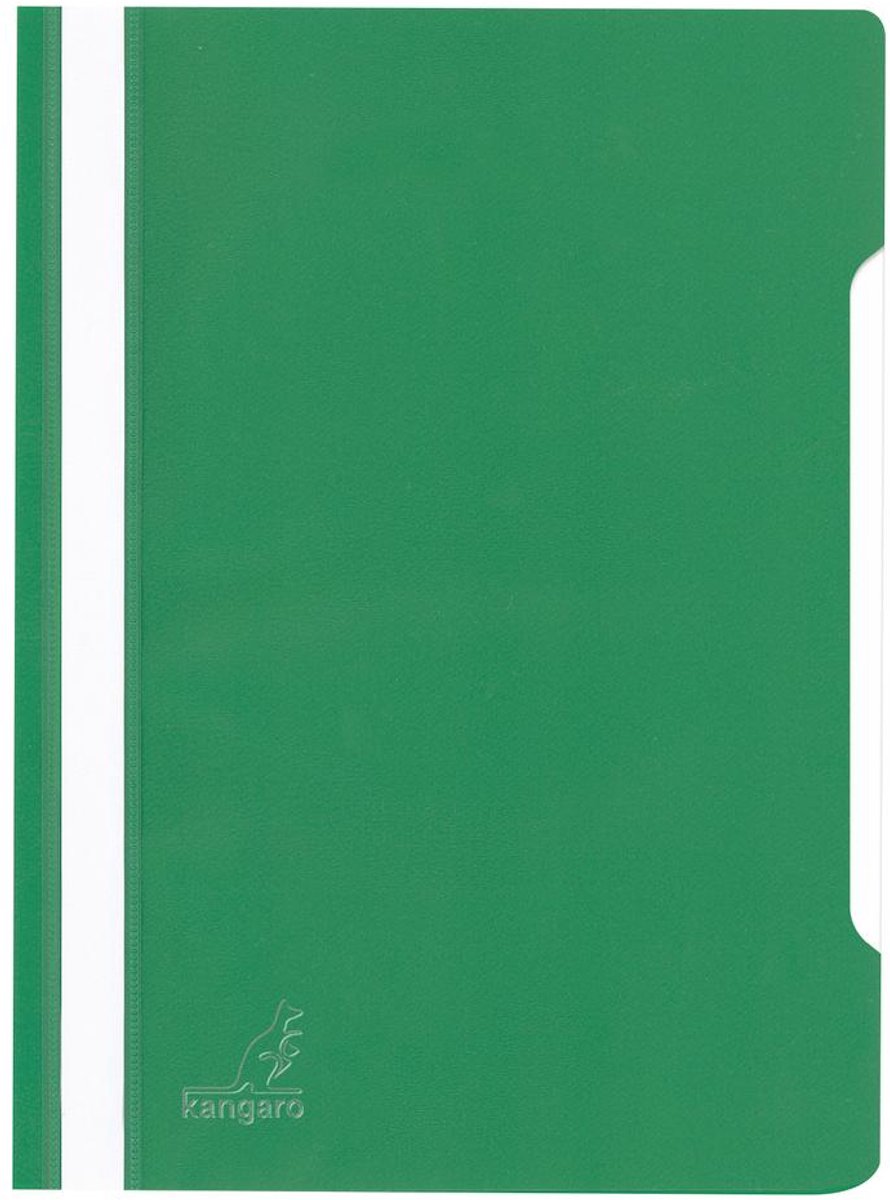 Kangaro Snelhechtermap A4 PP - Donkergroen krimp a 25 stuks - K-220155