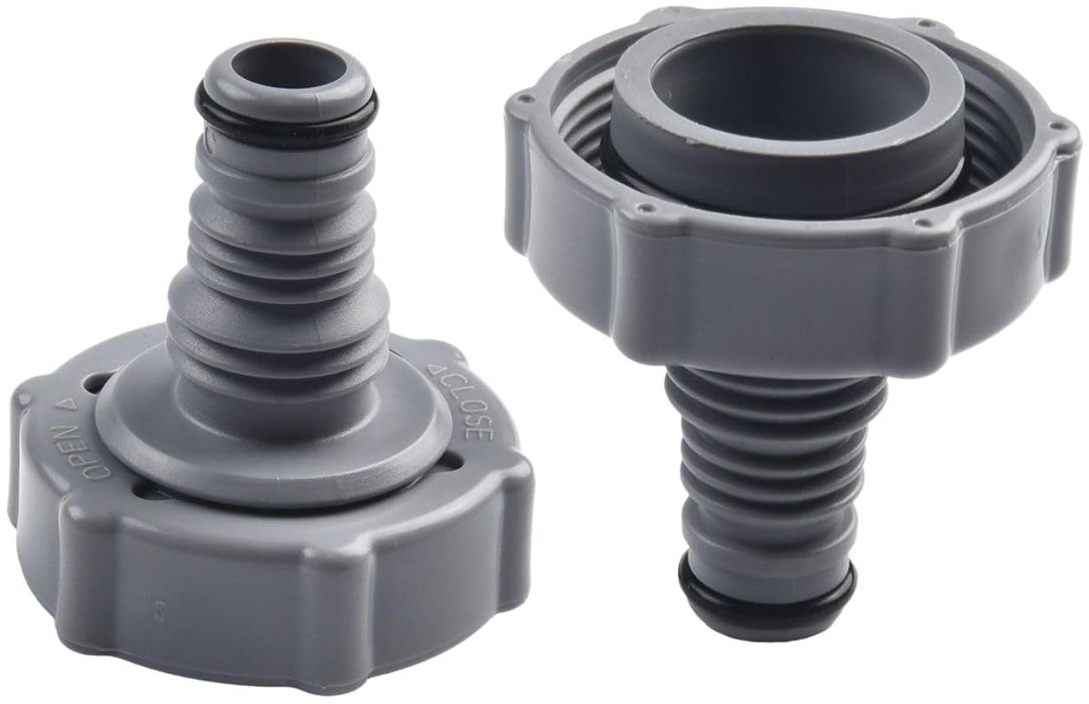 Afvoerventiel slangadapter voor het aftappen van water voor het afvoeren van water, compatibel met zwembadslang, zwembadaccessoires van kunststof