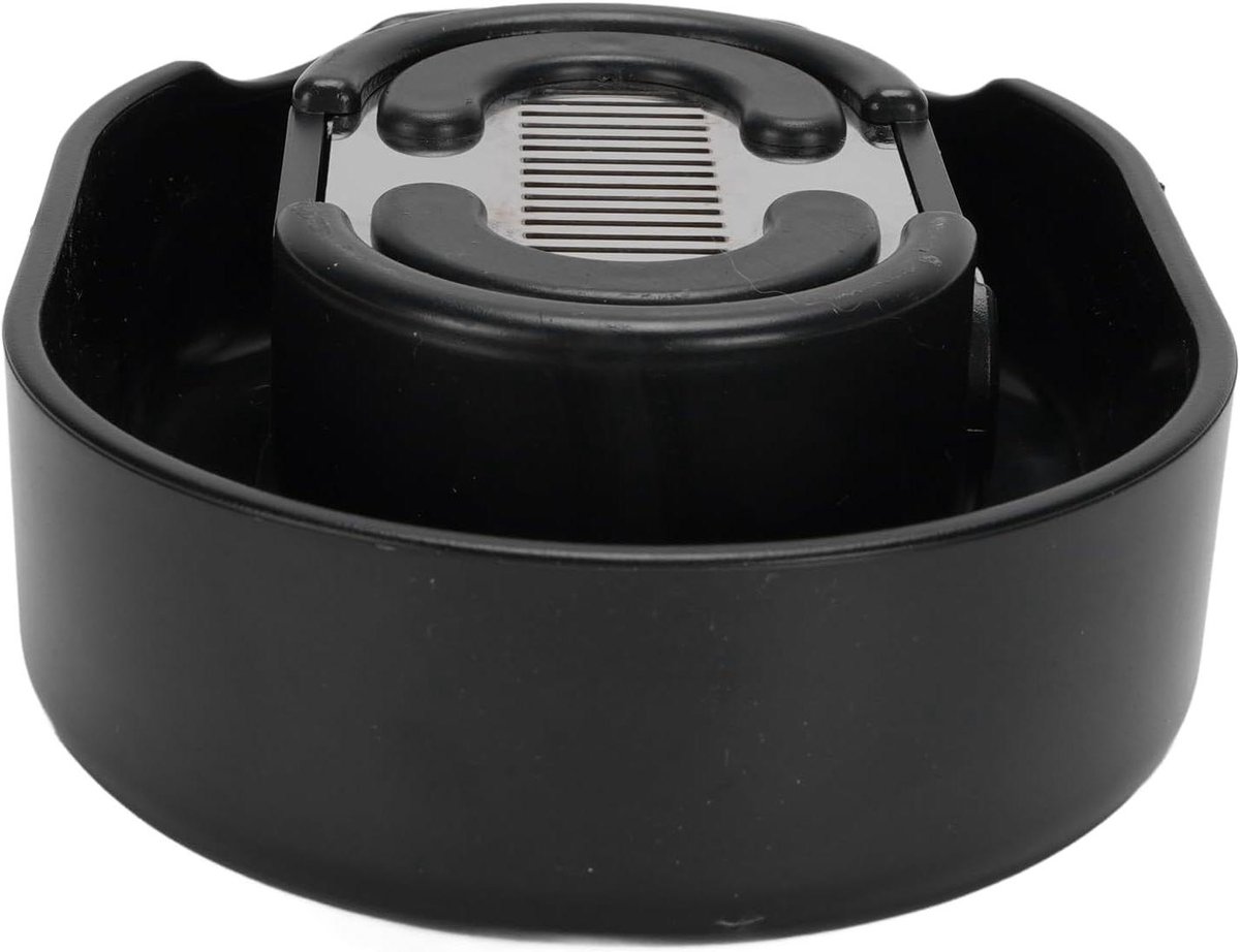 Baard Trimmer Reiniger - Clipper Rinser - Efficiënt Schoonmaken - Waterbesparend Ontwerp - 14 x 11 x 5 cm - Zwart