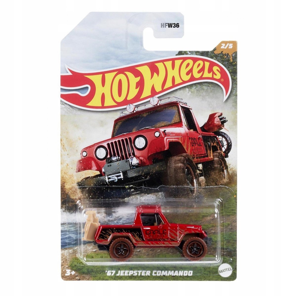 Hot Wheels Jeepster Commando - Schaal 1:64 - 7 Cm