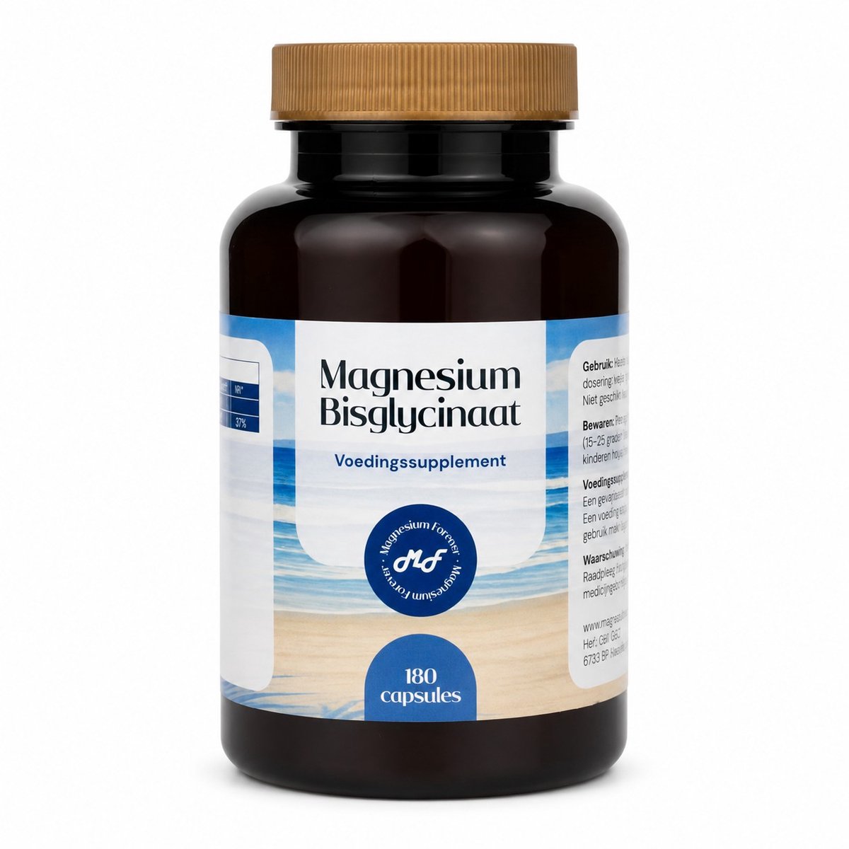 Magnesium-Forever Magnesium Bisglycinaat – 140 mg Magnesium – 180 Plantaardige Capsules