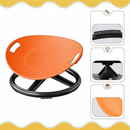 Kinder Sensorische Draaistoel - 360° Draai Stoel - TOT 100kg - Antislip - Veilig - Balans Speelgoed - Voor ADHD en Autisme - Thuis en School - Coördinatie & Evenwicht — afbeelding 4