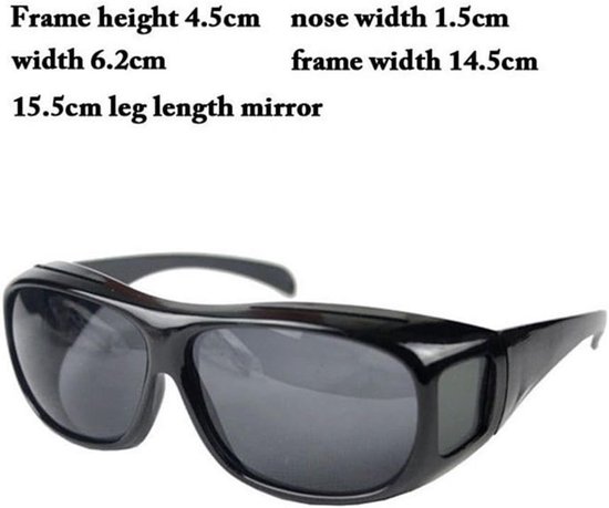 Night Sight Night Driving Over Glasses UV-Windbescherming — afbeelding 2