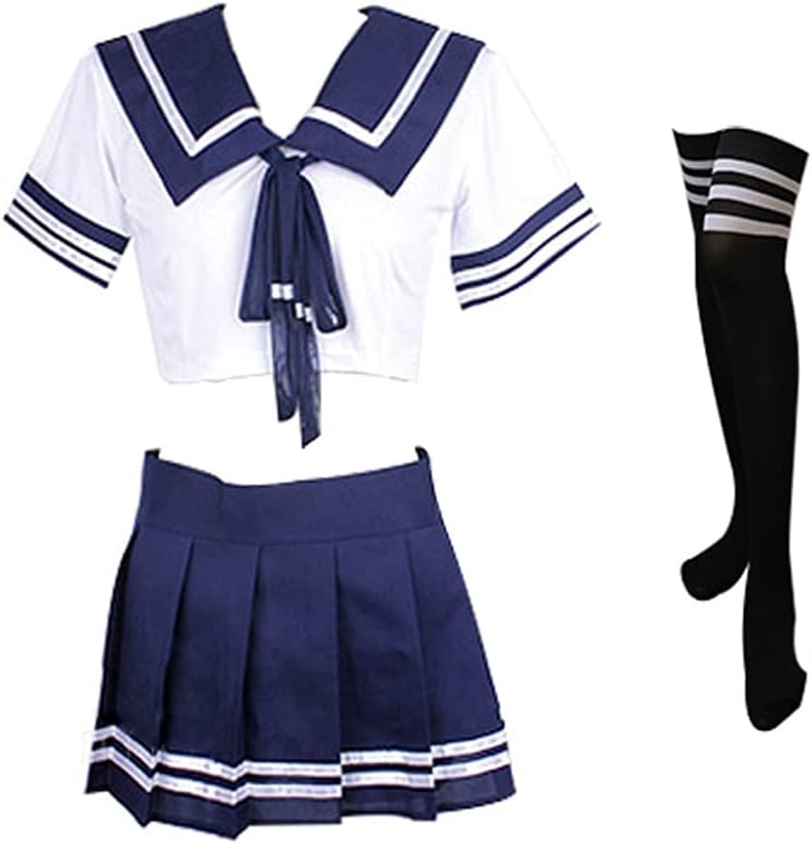 Schoolmeisje Outfit Lingerie Sexy Student Kort Uniform Schoolmeisje Cosplay Lingerie Schattig, one size