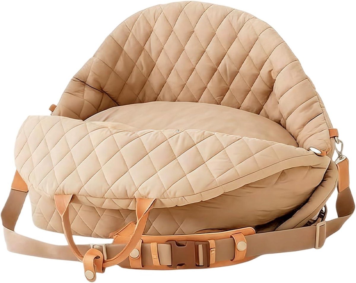 Honden Autostoel Verhoger - Reisbench Kattenmand - Veilig Reizen - Ademend Mesh Materiaal - 40 x 30 x 6 cm