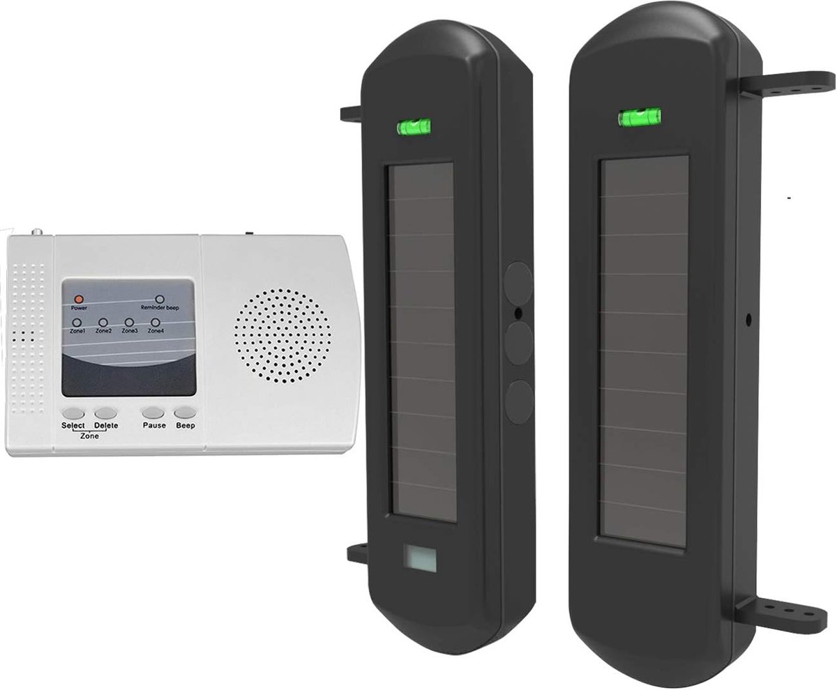 Draadloze Oprit Alarmsysteem 800 Meter Lange Transmissie Bereik | Oprit Alarm-100 Meter Breed Sensor Bereik-Geen Bedrading Geen Behoefte Vervangen Batterij Weerbestendig Beveiliging Perimeter