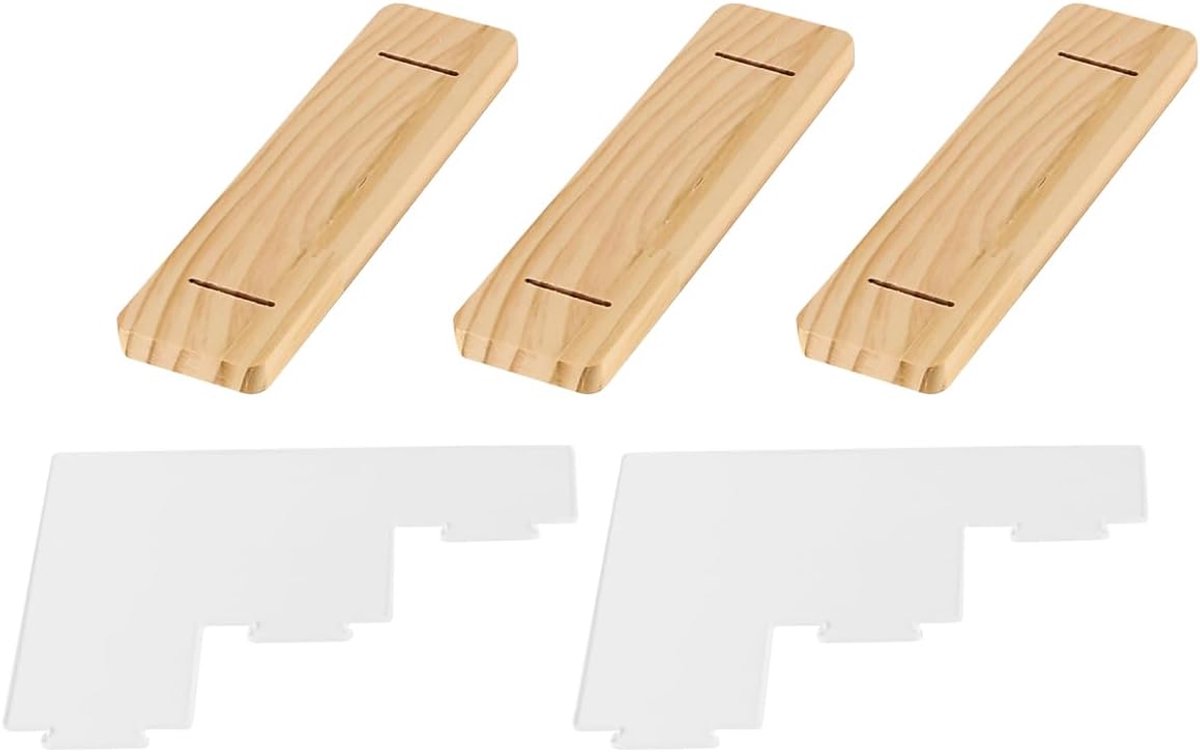 3-laags helder acryl display risers show stand display plank voor figuren cupcakes parfums voor snoepjes sieraden display riser voor show