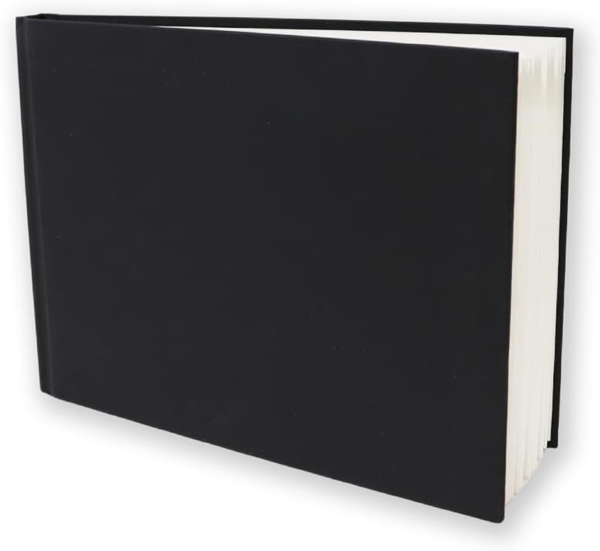 Studio A5 Landschap Hardcover Schetsboek, 170g/m² Tekenpapier | 46 Vellen (92 Zijden) - Zwarte Harde Kaft - Potlood, Houtskool, Pastel & Inkt - A5 Reistekenblok