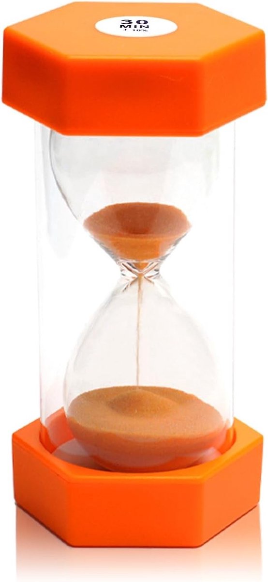 Decoratieve zandloper voor kinderen - Timer van 30 minuten voor klaslokalen, keukens en kantoren