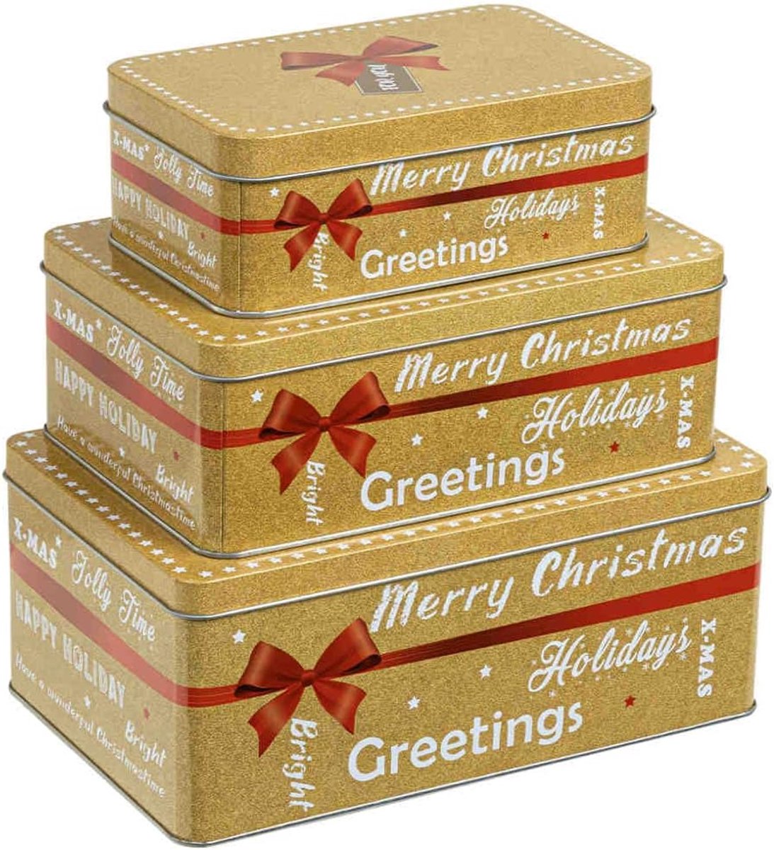 CHRISTMAS SET 3-PIECE RIGHT CHRISTMAS NIGHTS - MOTIVE MERRY CHRISTMAS - ShopVlot