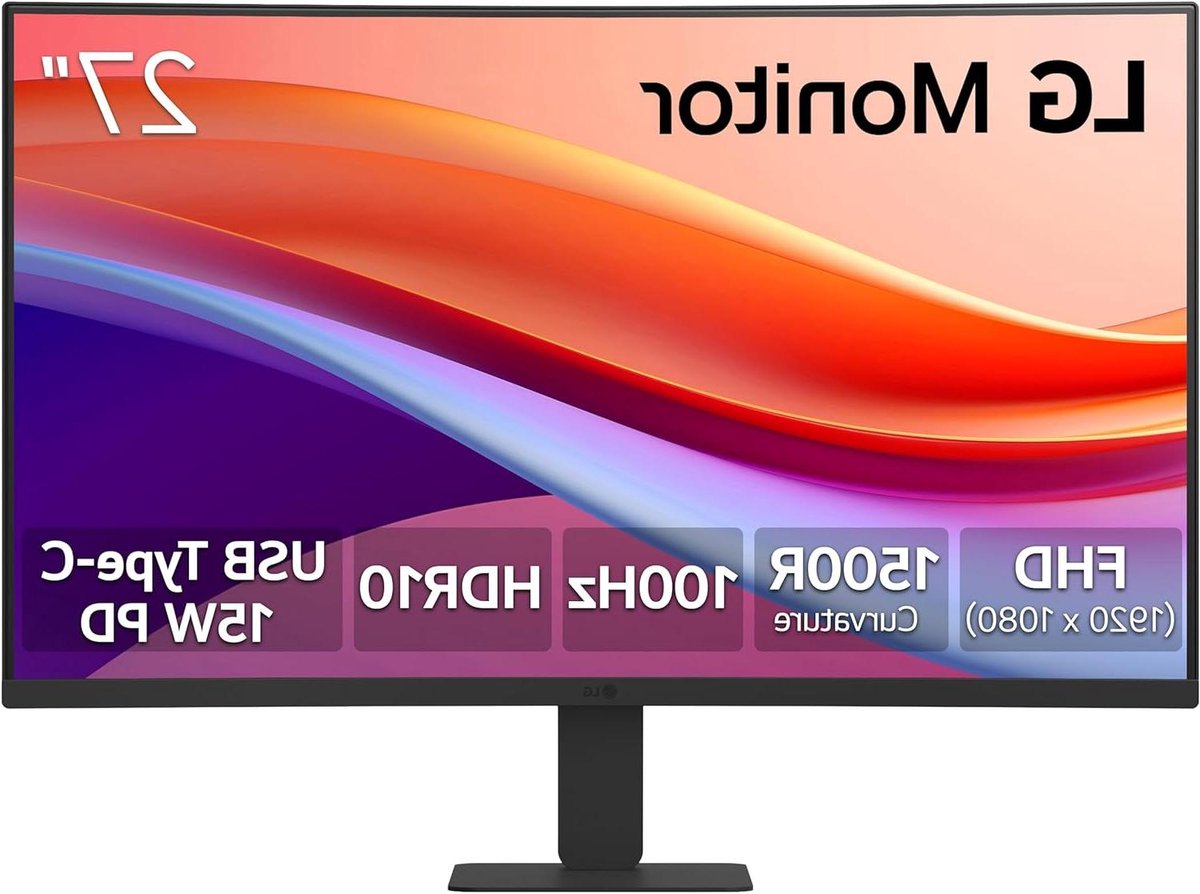 Gebogen Computermonitor - Full HD Scherm - Productief Werken - 100Hz Beeldverversing - 27 inch - Zwart