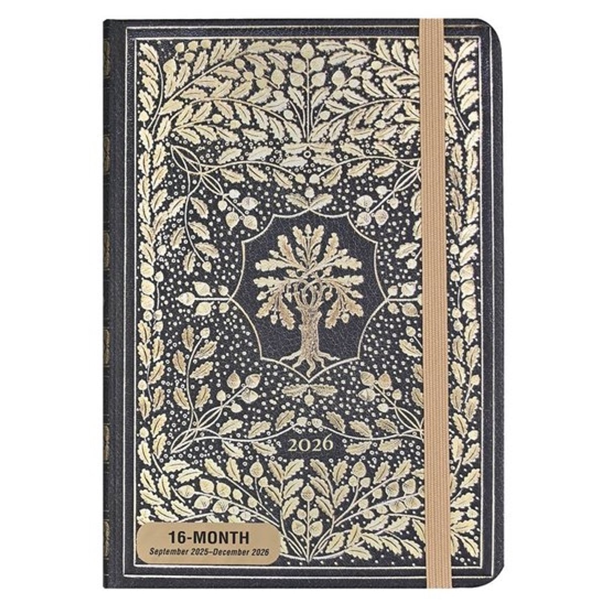 Gilded Tree of Life compacte agenda 16-mnds - 2026 - Agenda - 9781441345417