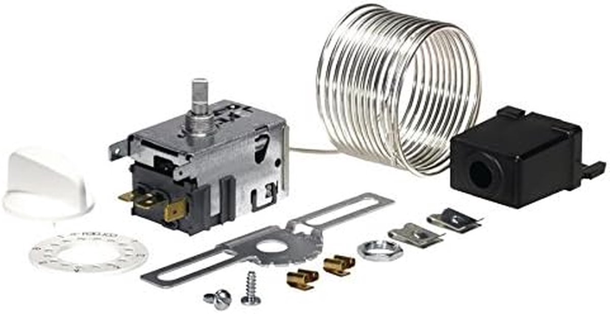 Koelkast thermostaat - Service thermostaat Koelunit regelaar - Koeling instellen - Origineel onderdeel - 2000 mm buis - Wit
