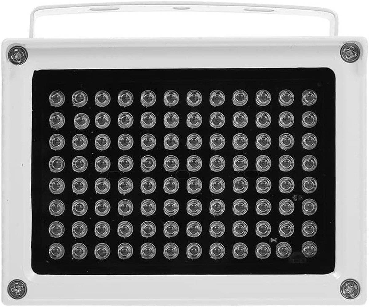 IR LED Verlichting - Nachtzicht Lamp - Buiten Beveiliging - 96 LEDs - 12 Watt - Wit