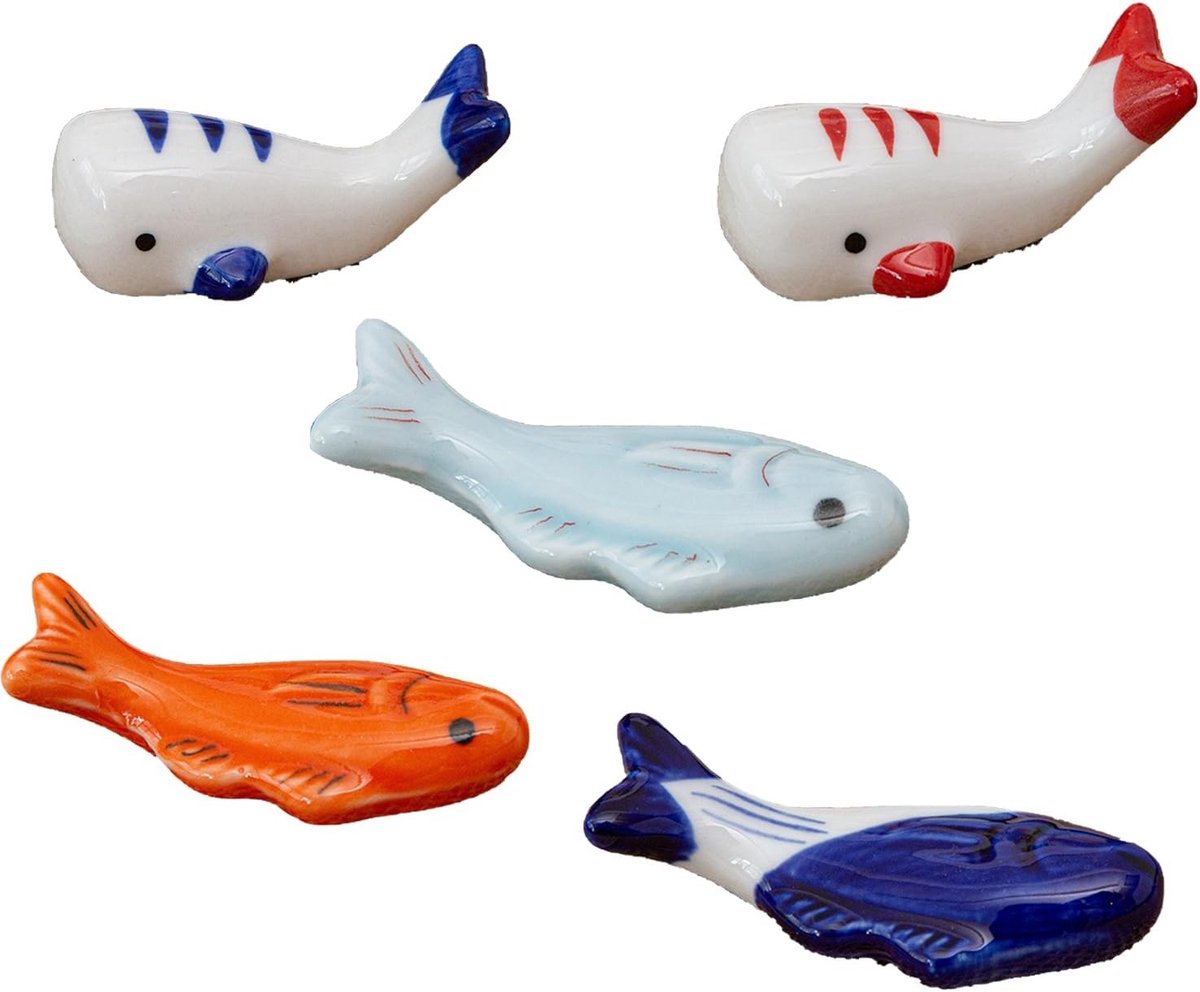 Set van 5 Stuks Bestekhouder, Keramische Houder voor Eten, Ideaal voor Lepel, Vork en Mes, Keuken Decoratie en Organisatie