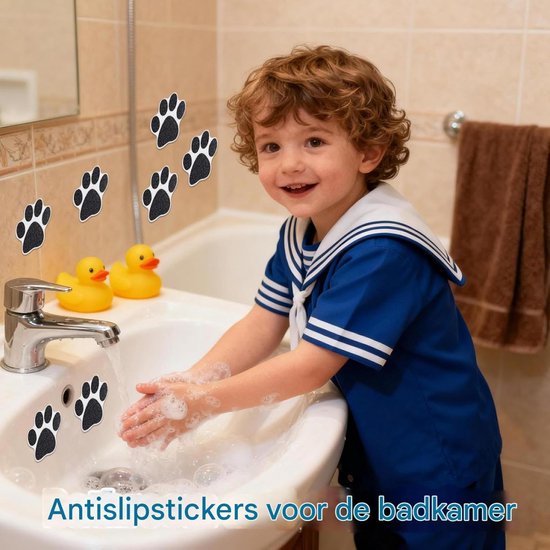 Antislipstickers Badkuip - Douche Stickers - Veilig Douchen - Verhoogde Textuur - 20 Stuks - Transparant — afbeelding 4
