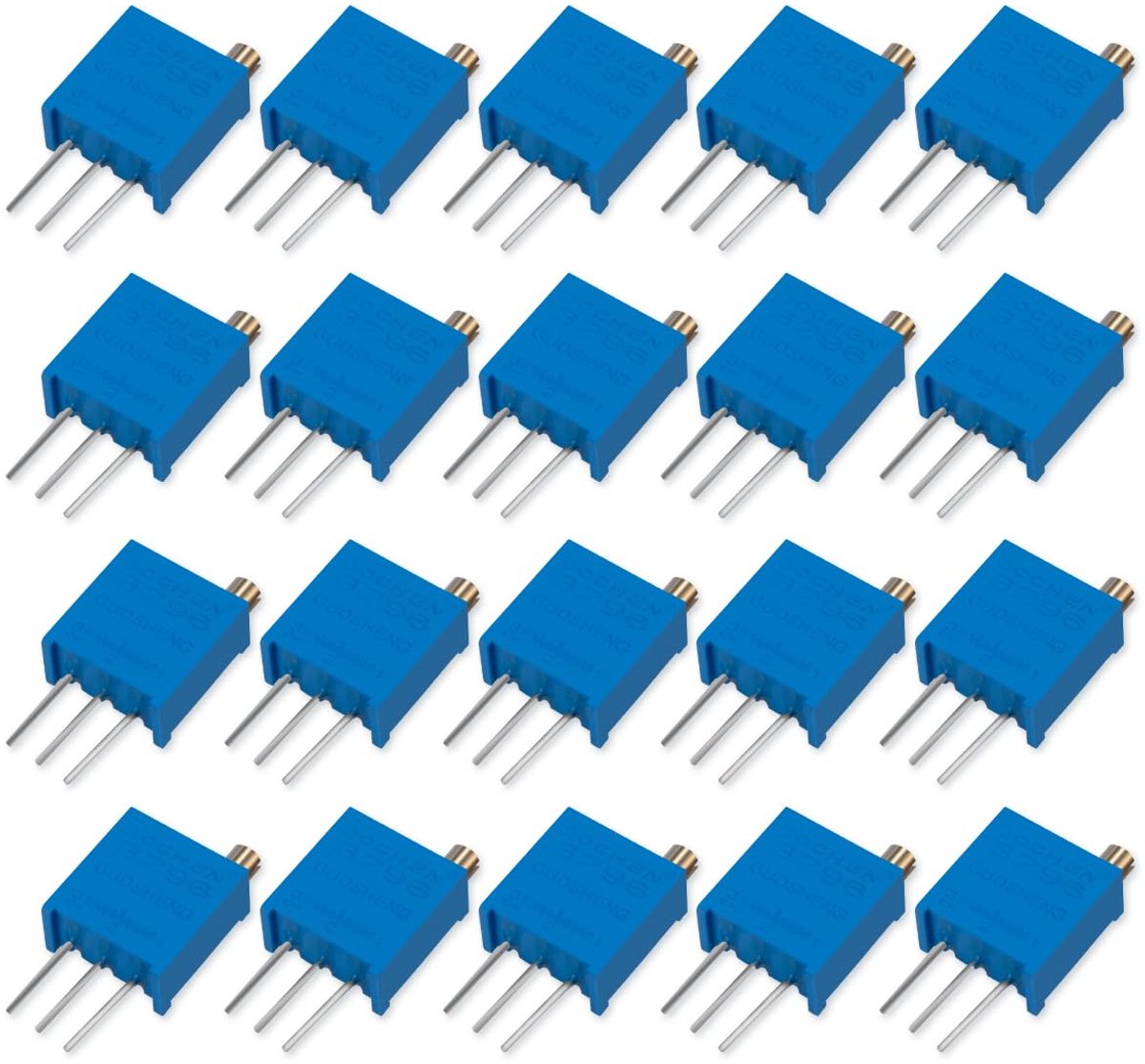 20 stuks 1K Ohm Multiturn Trimmer Potentiometer Blauw Verstelbare Variabele Weerstand