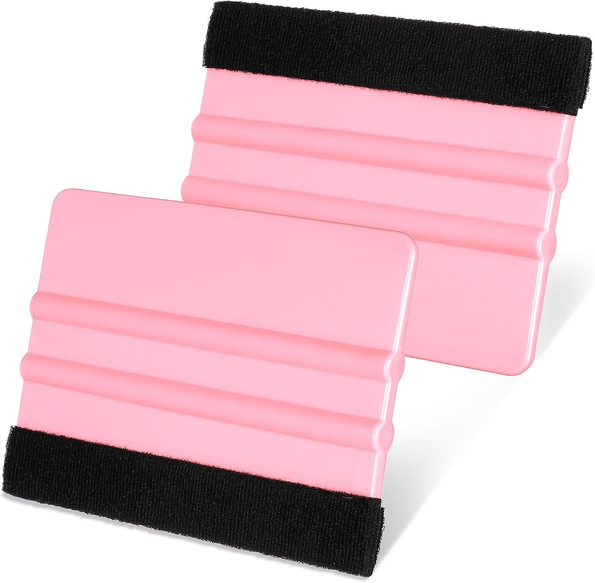2 stuks rakel voor folierakel met viltrand, vinyl-wikkelgereedschap, mini-rakelset, vilt vinyl schraper gereedschap voor knutselwerk, auto-wrap, raamtinting, behang, glasfolie-toepassing