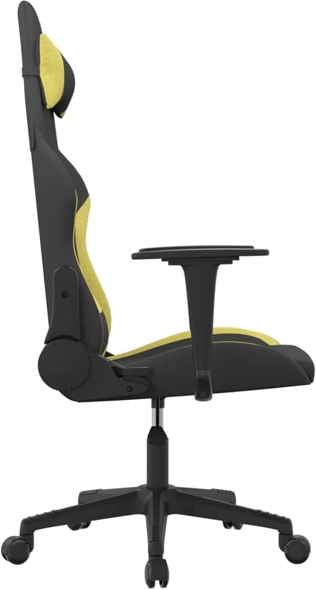 Gaming Stoel - Speelstoel Comfort - Comfortabel Gamet - Verstelbare Rugleuning - 360 Graden Draaibaar - Zwart Lichtgroen — afbeelding 5