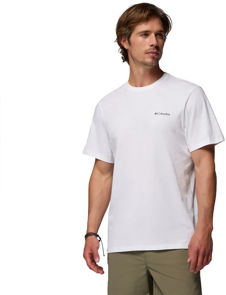 Columbia Csc™ Logo Back T-shirt Met Korte Mouwen Wit L Man
