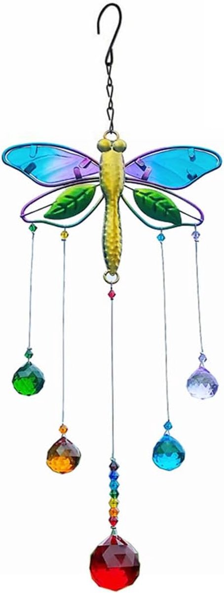 Crystal Suncatcher Dragonfly Suncatcher Decoratie Sensor Ornament voor Window Garden