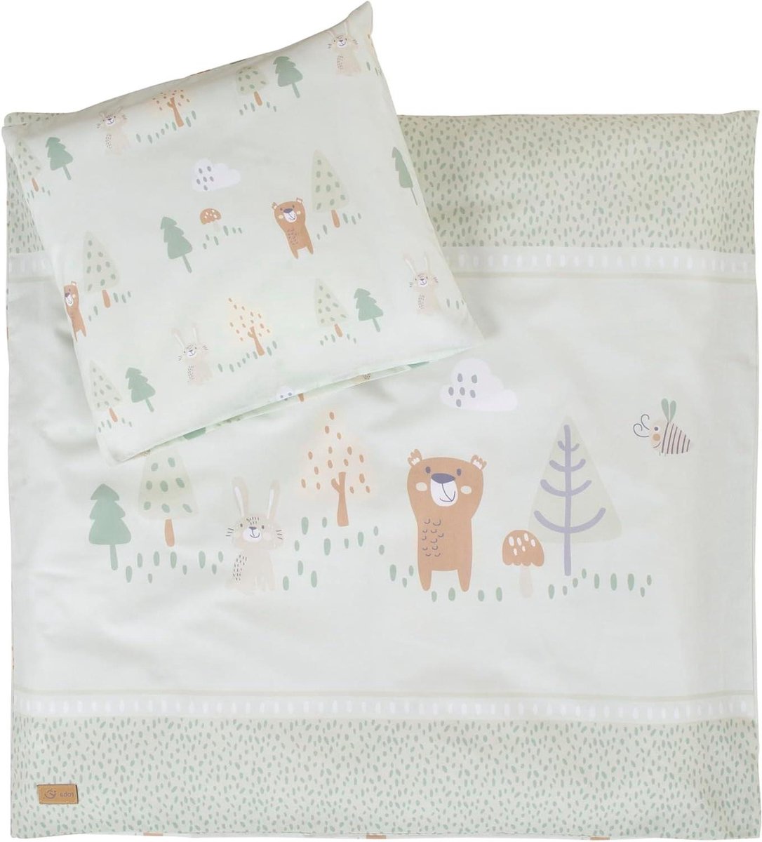 Wieg Beddengoed Set - Baby Linnen - Baby Slaapcomfort - Dubbelzijdig Design - 80x80 cm - Meerkleurig