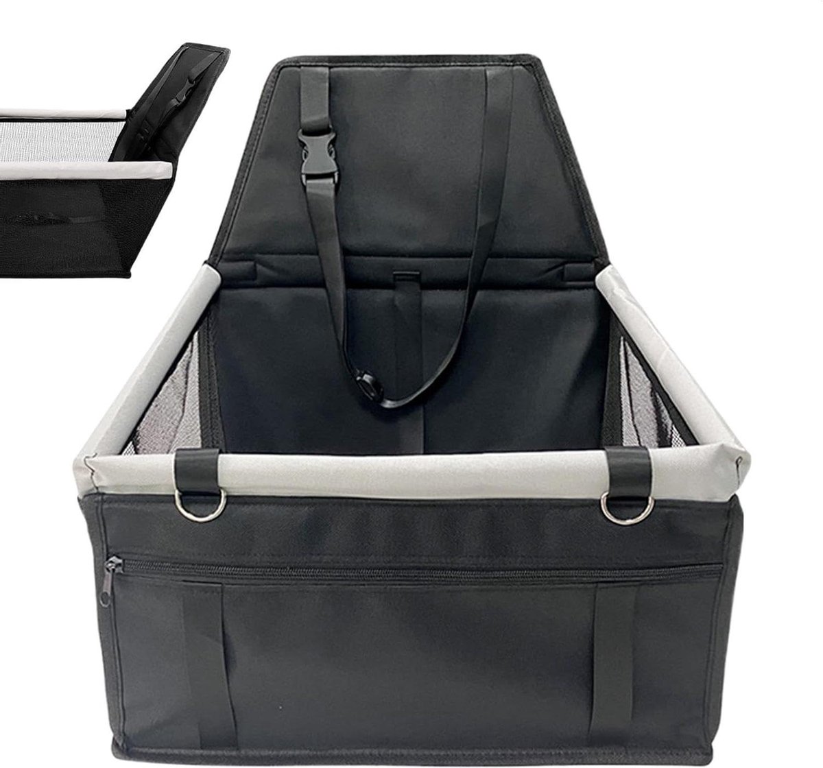 Autostoel Huisdieren - Honden Zitje - Veilig Reizen - Waterdicht Ademend - 40 x 37 x 43 cm - Zwart