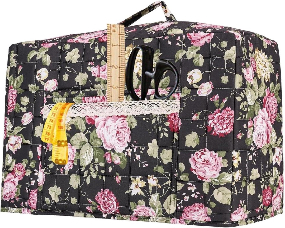 Naaimachine Tas - Beschermhoes - Naaiwerk Organiseren - Handgemaakt Decoratief - 43 x 35 cm - Meerkleurig