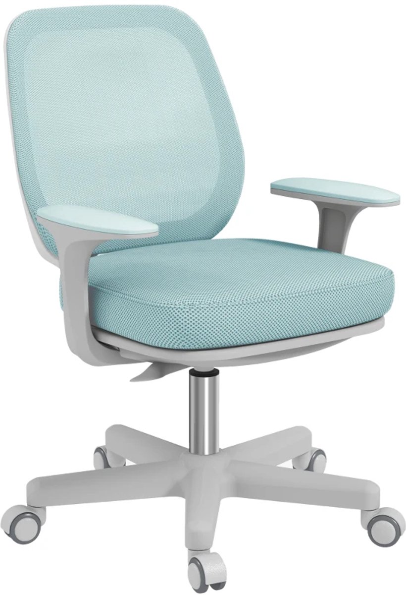 Ergonomische Bureaustoel - In Hoogte Verstelbaar - 360° Draaibaar - Kantoorstoel - Gamestoel - Volwassenen Stoel - Computerstoel - 55 x 48 x 82,5-94,5 cm - Groen