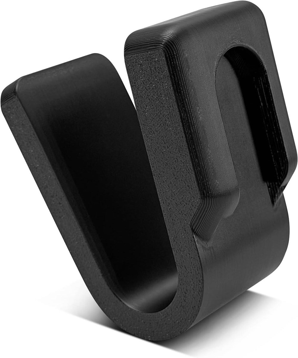 Kinderwagenhaak - Tas houder - Wandelen met baby - Stabiele zijbevestiging - 61 mm lengte - Zwart