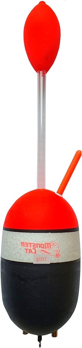 Visdobbers - Hengeldrijvers - Meerval Vissen - Met Rammelaar - 100 gram - Oranje