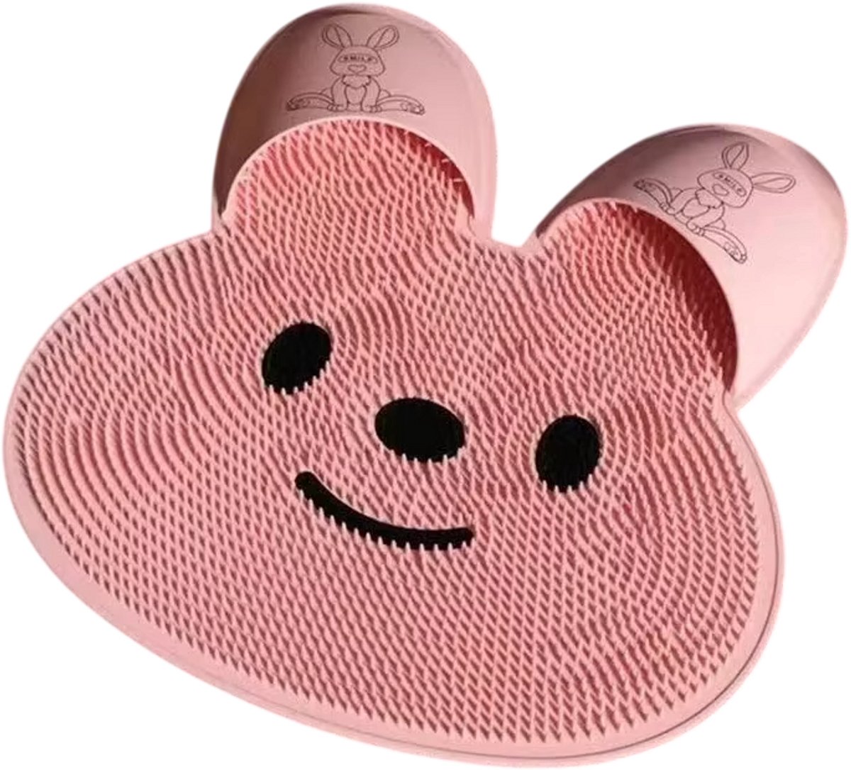 Siliconen Voetmassagemat – Antislip Douchemat – Voetscrubber – Voetreiniger – Voetborstel – Exfoliërende Badmat – Eelt Verwijderen – Voetverzorging - Roze 45x45cm